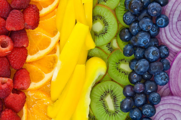 Colores de frutas